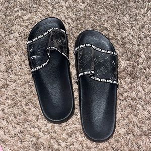 Victoria secret Pink -black and clear slides
